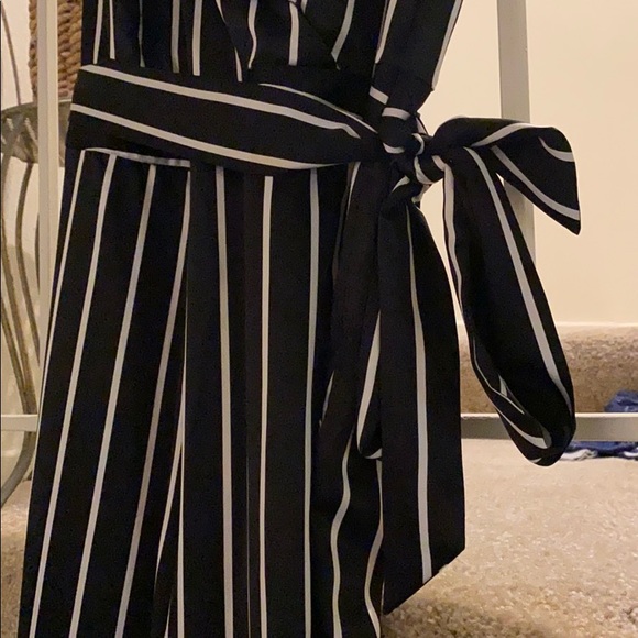 Striped Dressy Jumpsuit - Picture 4 of 6